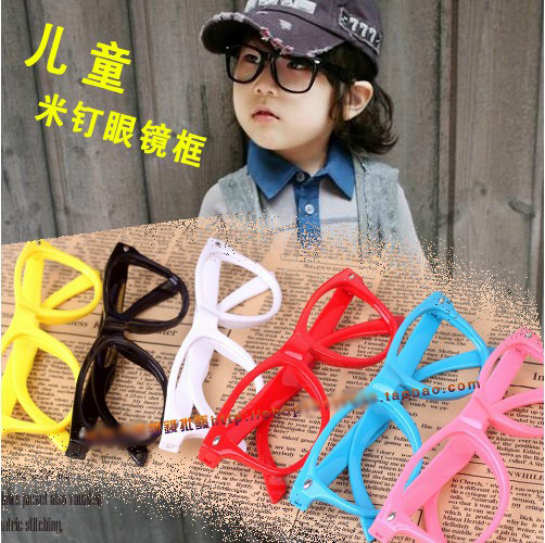 Детская декоративная оправа для очков для мальчиков/девочек, простая, с рисовыми ногтями, подарок для детей, прямая продажа