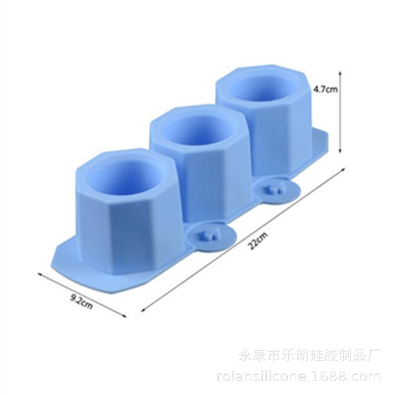 Cross-Border Special 3-Link Silicone Succulent Pot Mold Silicone Flower Pot Mold for Flower Pot Shape