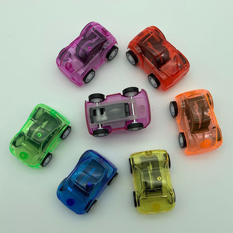 Мини-игрушки, прозрачная машинка с отводом назад, маленький подарок
