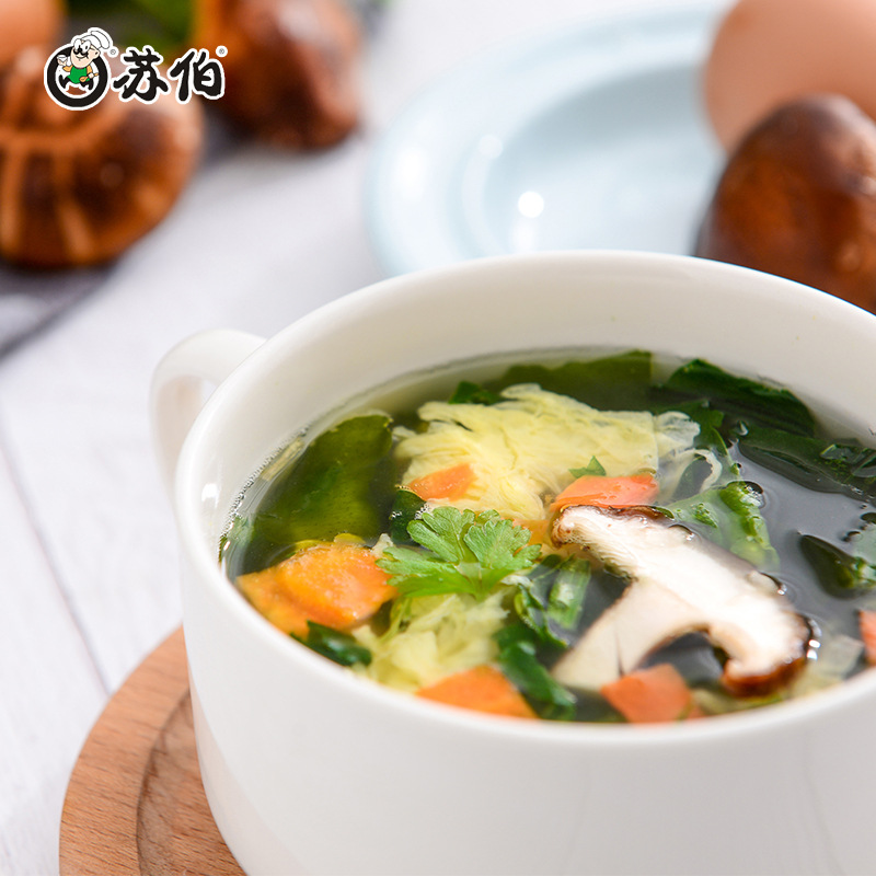 Subo Soup 6g Fresh Vegetable Hibiscus Soup One Hundred Freeze-dried Ready-to-eat Convenient Vegetable Instant Satiety Meal Replacement Food