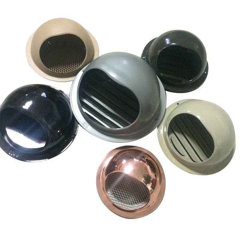Outdoor 304 Stainless Steel Exhaust Hood Rainproof and Insect-proof Exterior Wall Vent 201 Vent Cap Outlet Pipe Cover