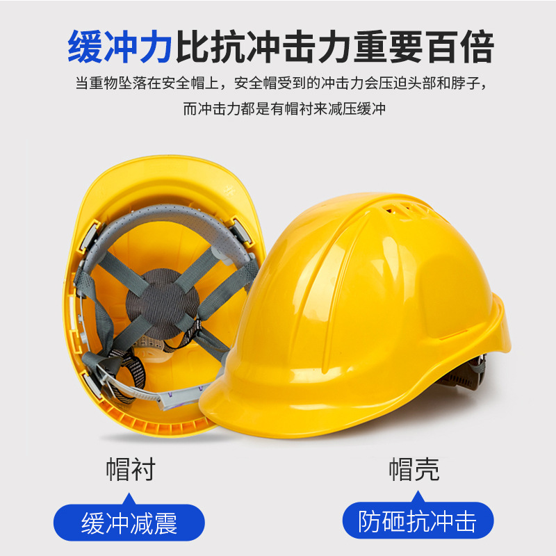 Thickened Safety Helmet Construction Site Leadership Breathable Abs Fiberglass Helmet Construction Engineering Safety Helmet Printable