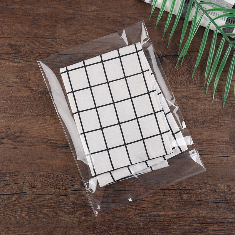 Factory processing transparent opp bag clothing packaging plastic bag self-adhesive bag