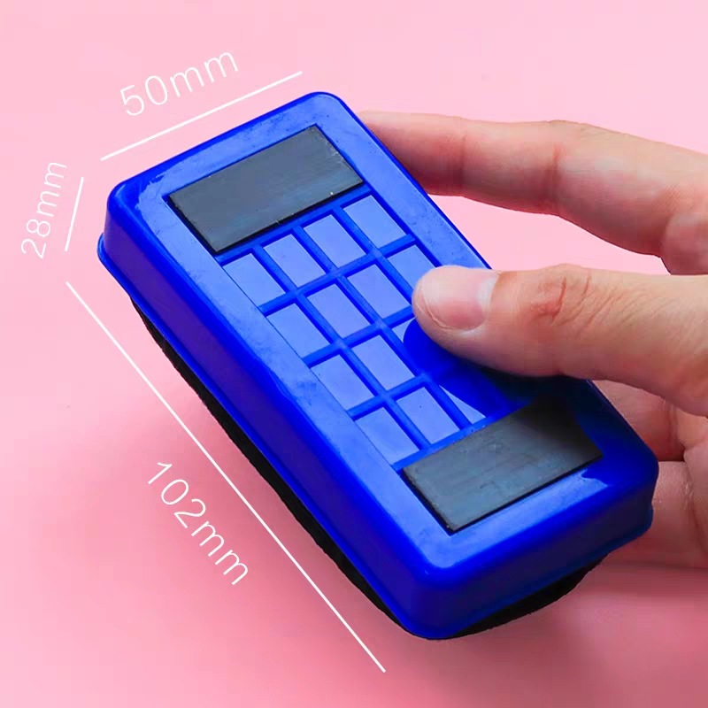 Blackboard eraser whiteboard eraser plastic shell thickened flannel whiteboard eraser magnetic