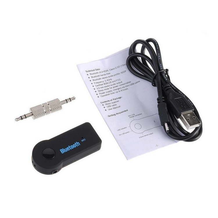 3.5mm Bluetooth Adapter Aux Car Wireless Bluetooth Receiver Audio Converter 5.0 Wireless Receiver