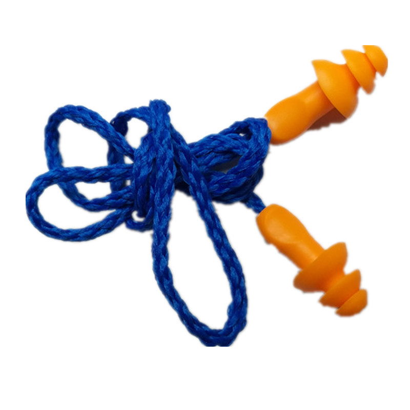 Антишумные беруши в форме рождественской елки с проводом, промышленные, силиконовые, для защиты слуха, для обучения