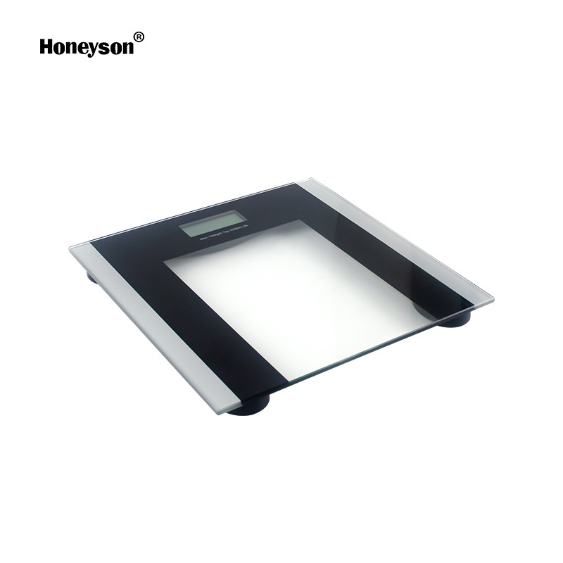 Honeyson factory wholesale bathroom electronic scale weighing scale HS-198 tempered glass Star hotel 150KG