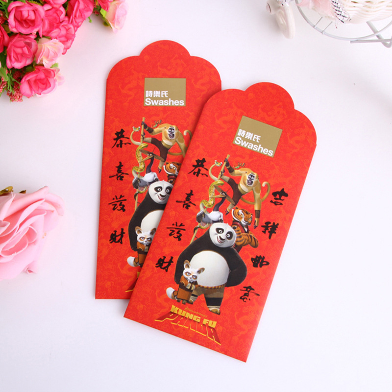 Factory wholesale wedding gilding red envelope custom 2021 profit is a red envelope custom creative logo Year of the Ox red envelope