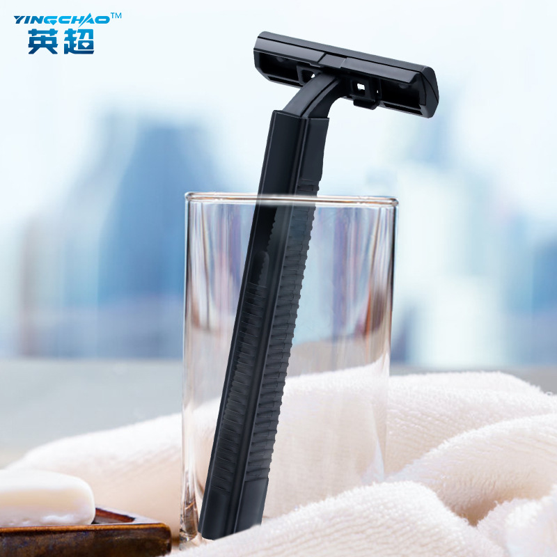 Hotel Sauna Hotel Disposable Razor Supplies Manufacturer Wholesale Duke Square Handle Double Layer Stainless Steel Razor