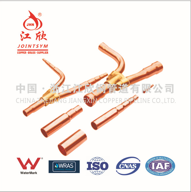 Tp2 Copper Source Manufacturer Suitable for Hitachi, Daikin, Toshiba, Midea, Gree, Oaks Refrigeration Brands Branch Connectors