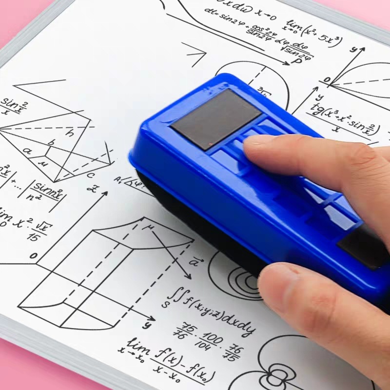 Blackboard eraser whiteboard eraser plastic shell thickened flannel whiteboard eraser magnetic