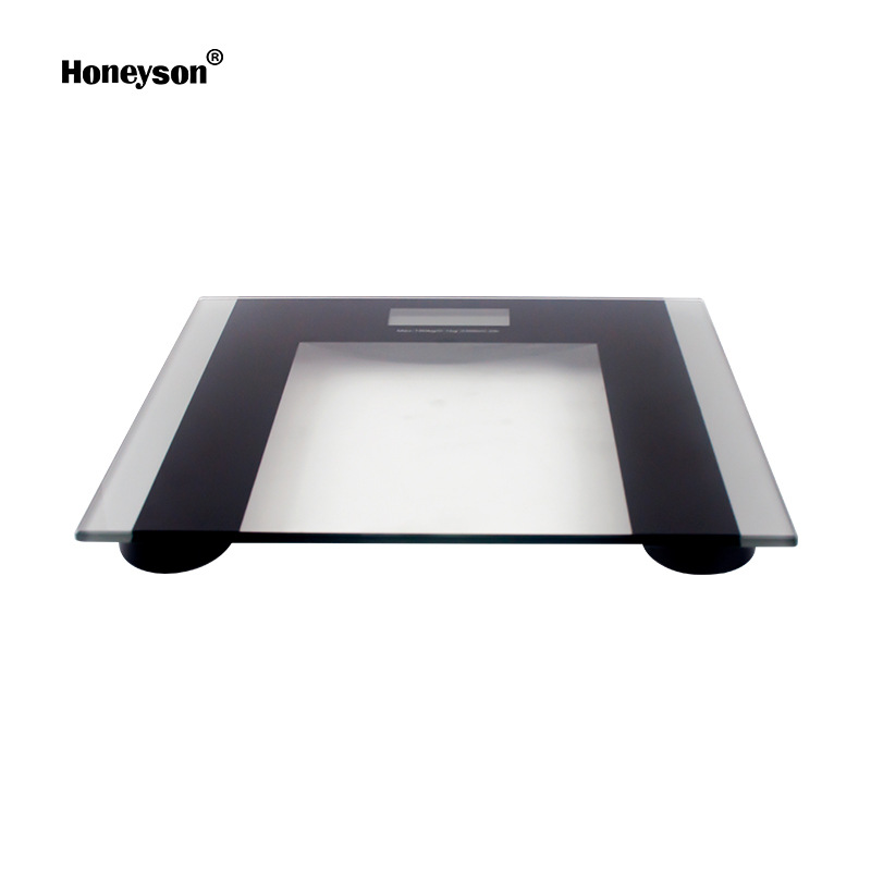 Honeyson factory wholesale bathroom electronic scale weighing scale HS-198 tempered glass Star hotel 150KG