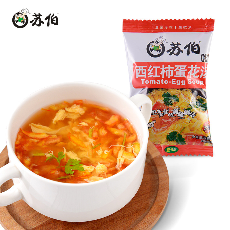 Subo Суп с яйцом и помидором, 6 г, 100 порций, быстрорастворимый, готовый к употреблению