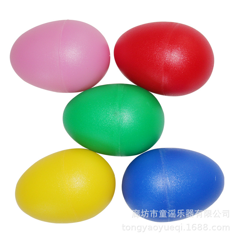 Factory wholesale color plastic sand egg percussion instruments egg performance props