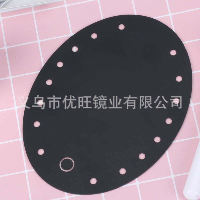 LED lamp mirror Net red makeup mirror lens processing Oval dressing mirror LED desktop makeup mirror lens wholesale