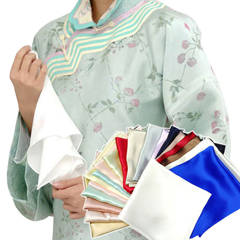 Factory Direct supply silk handkerchief suit pocket towel 100 mulberry silk small handkerchief multi-color optional