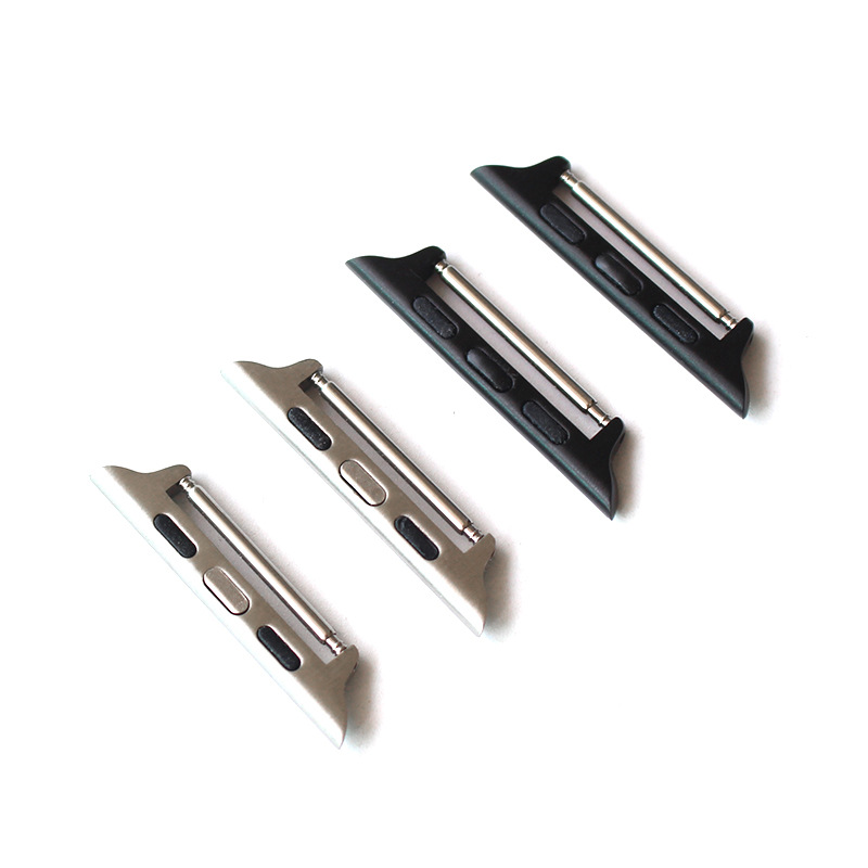 Suitable for Apple Watch Strap Connector Iwatch10 Representative with Ears Stainless Steel Watch Strap Head Factory Wholesale