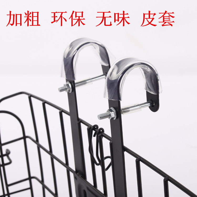 Riding Wei mountain bike basket foldable basket bicycle front and rear hanging basket spring basket manufacturers can
