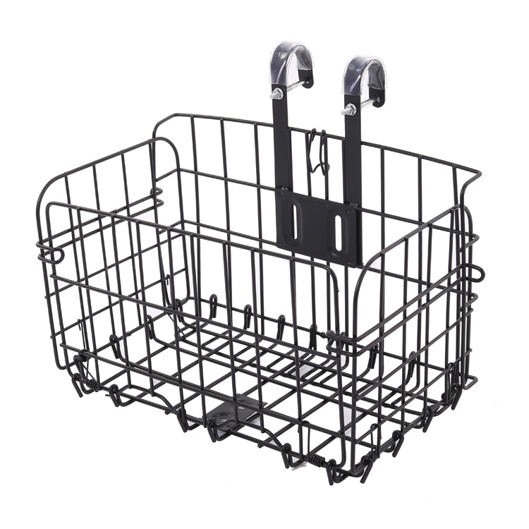 Riding Wei mountain bike basket foldable basket bicycle front and rear hanging basket spring basket manufacturers can