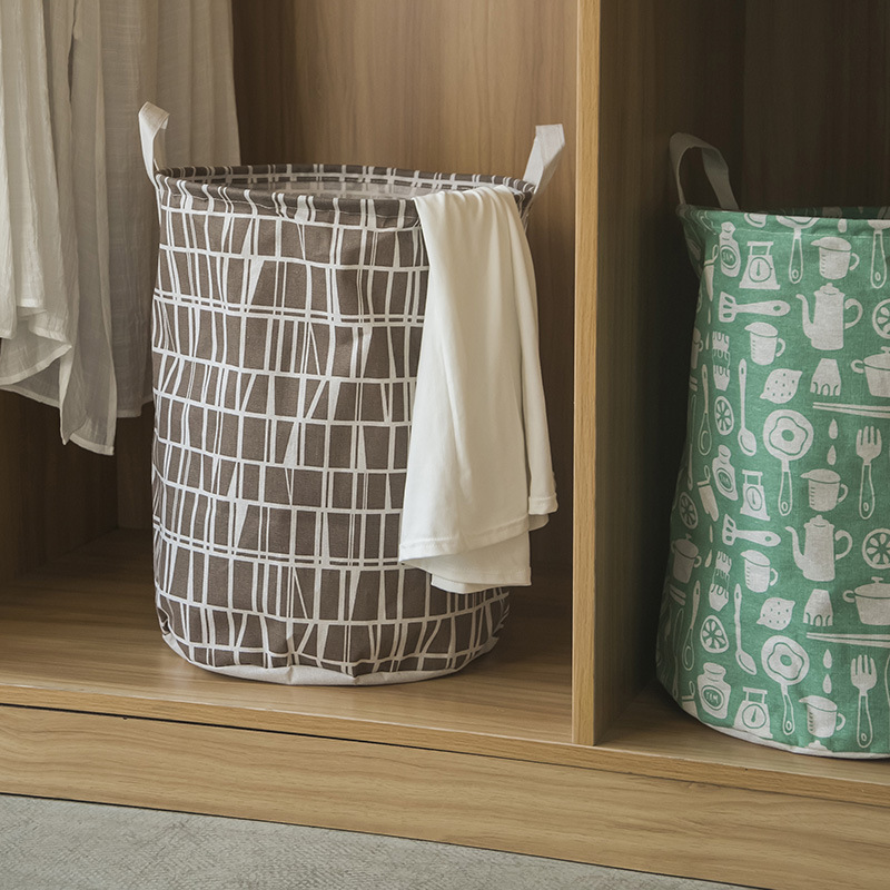 Simple Foldable Dirty Clothes Basket Bathroom Dirty Clothes Basket Storage Bag Oversized Dirty Clothes Storage Basket Wholesale Storage Barrel Factory