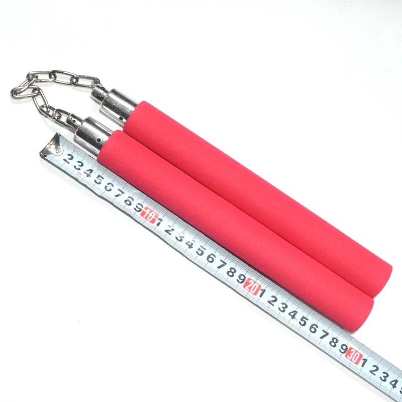 Sponge Nunchakus Children's Beginners Practice Nunchakus Foam Toy Two-chakus Martial Arts School Daoist Training Stick
