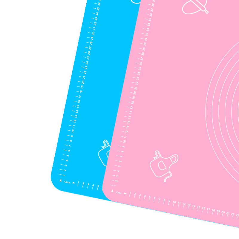Thicken 380g 70*50CM7050 with scale cooking and surface anti-overflow baking mat silicone kneading mat