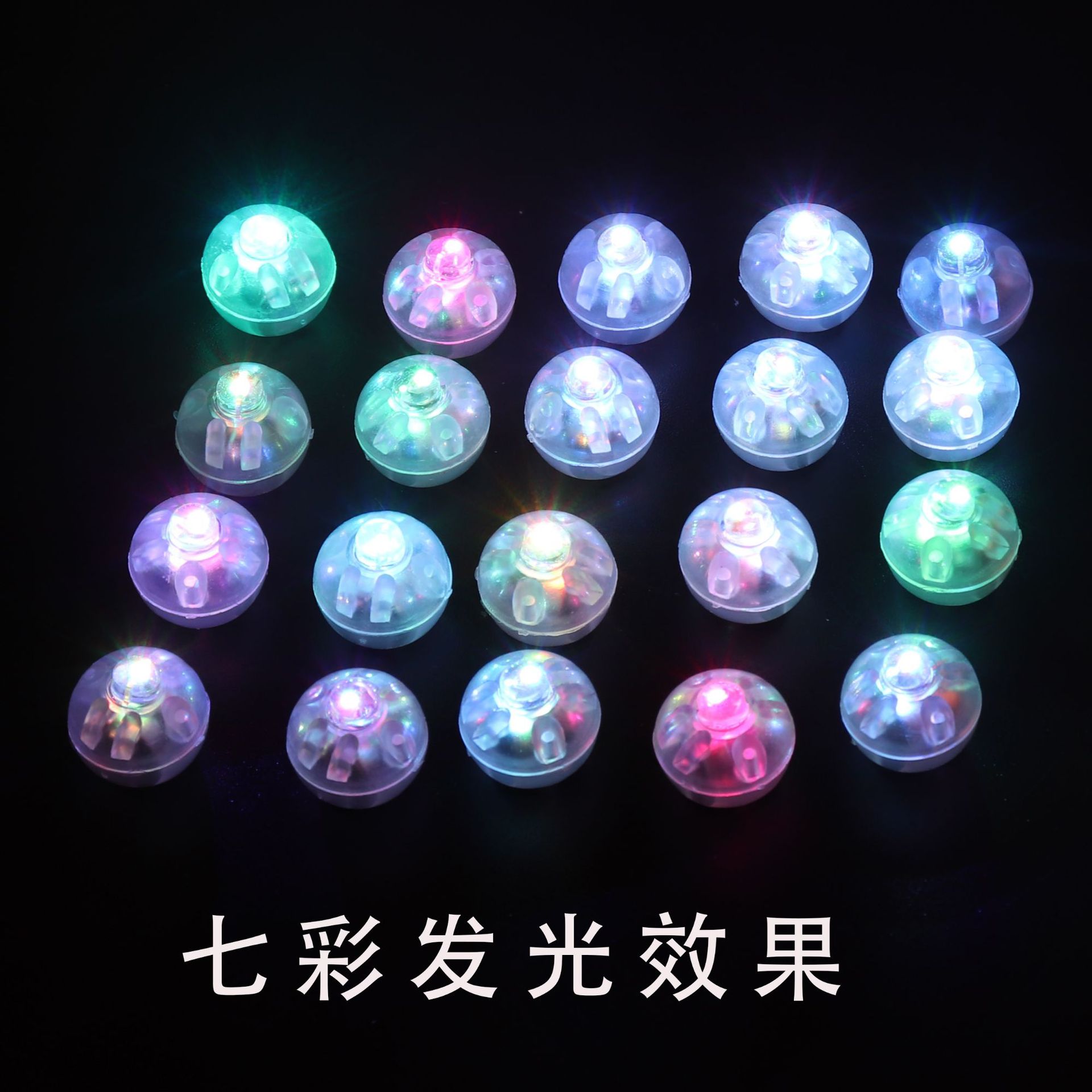 Led Digital Luminous Round Light, Colorful Shiny Small Round Ball Light, Handmade Balloon Light, Decorative Luminous Digital Ball Light