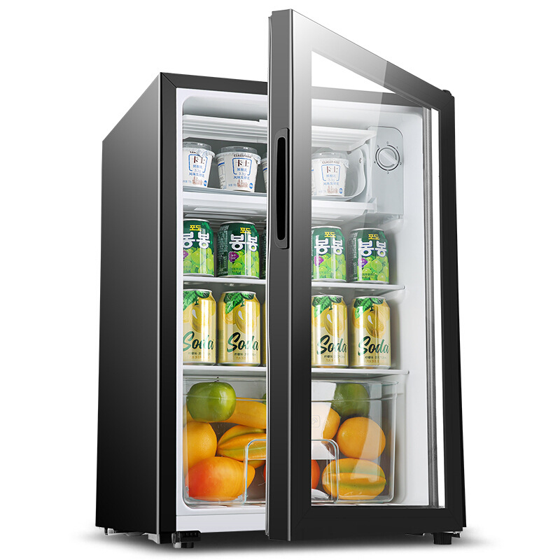 Xianke холодильный бар, шкаф для хранения свежих продуктов, маленький холодильник с замком, для дома, отеля, постоянная температура, витрина для чая и вина