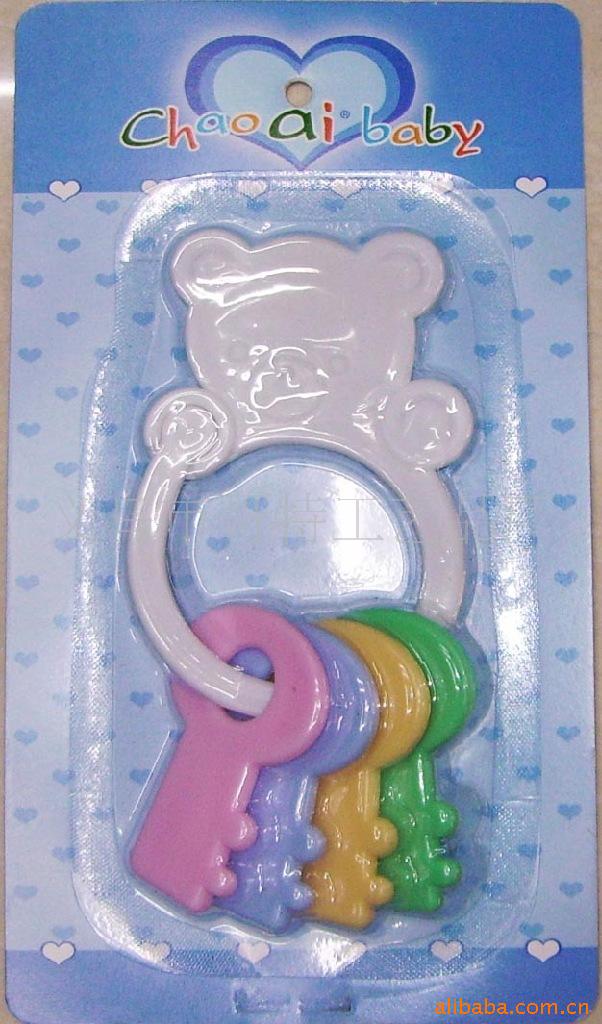Manufacturers supply educational toys bear rattles, key toys, baby toys Key toys
