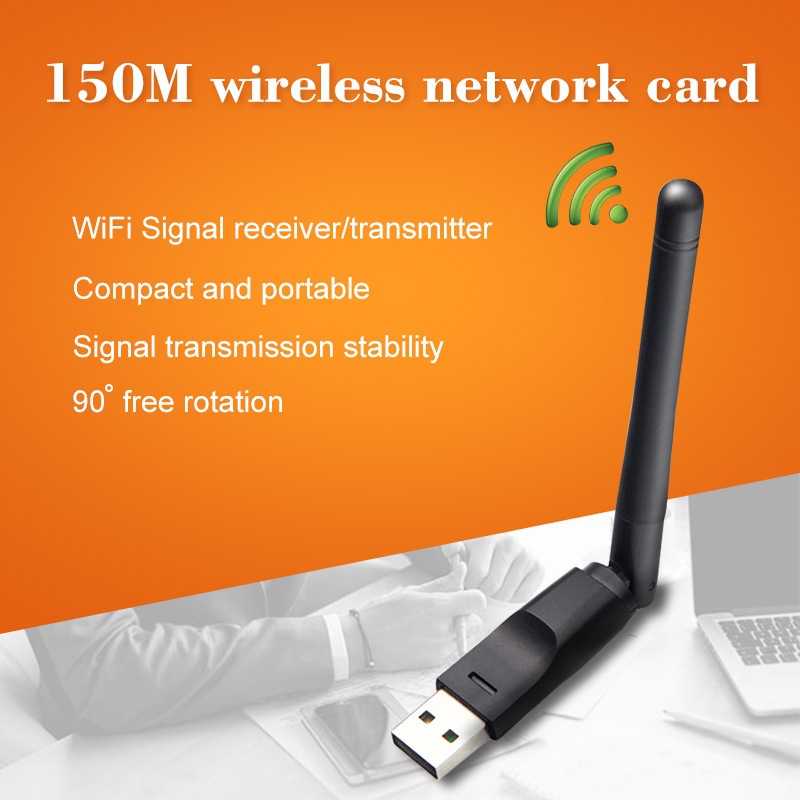 Wireless WiFi small network card WiFi computer external 802.11n mini USBWiFi receiver WiFi transmitter