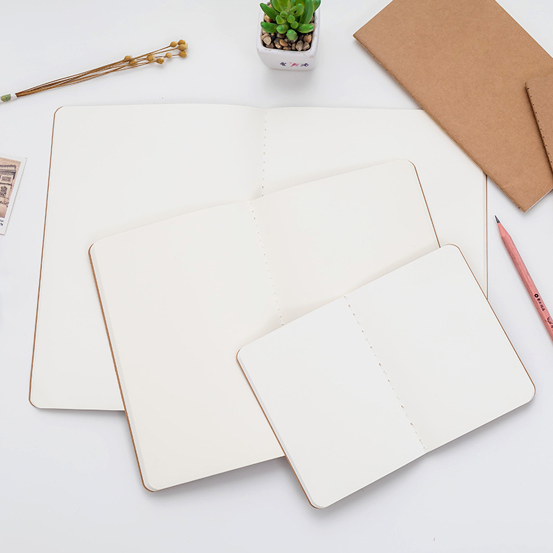 Factory Direct Sales Customized Kraft Paper White Card Cover Soft Copy Car Line Book Stitching Craft Logo Advertising Custom Printing