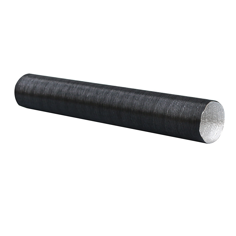 Air outlet pipe corrugated air supply hot air intake telescopic pipe black pipe parking heating fittings supporting heat insulation aluminum foil pipe