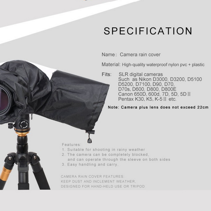 Cross-border Special Camera Rain Cover Slr Camera Medium Telephoto Waterproof Rain Cover Raincoat Dust Cover Poncho