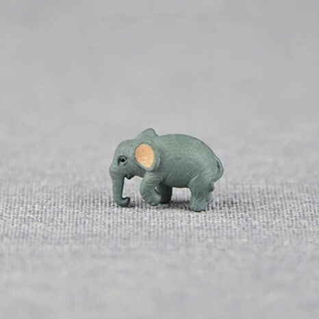 Blind Box Micro Landscape Decoration Pendulum Mini Animation Cartoon Simulation Elephant Doll Doll Hand-held Fleshy Potted Plant