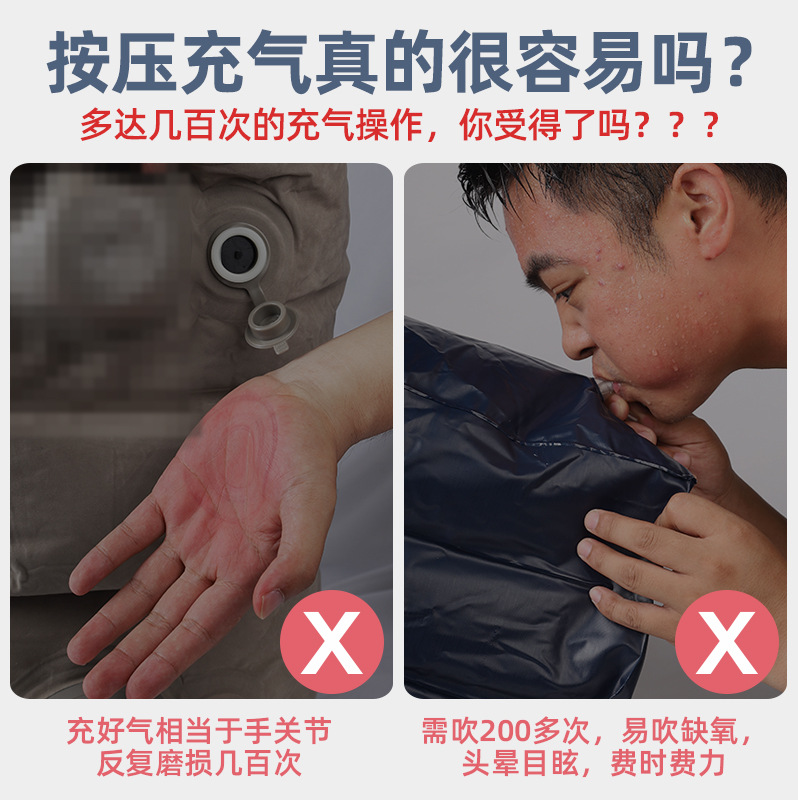 Flocking pvc inflatable foot mat footstool aircraft foot mat train car foot mat office nap foot pedal