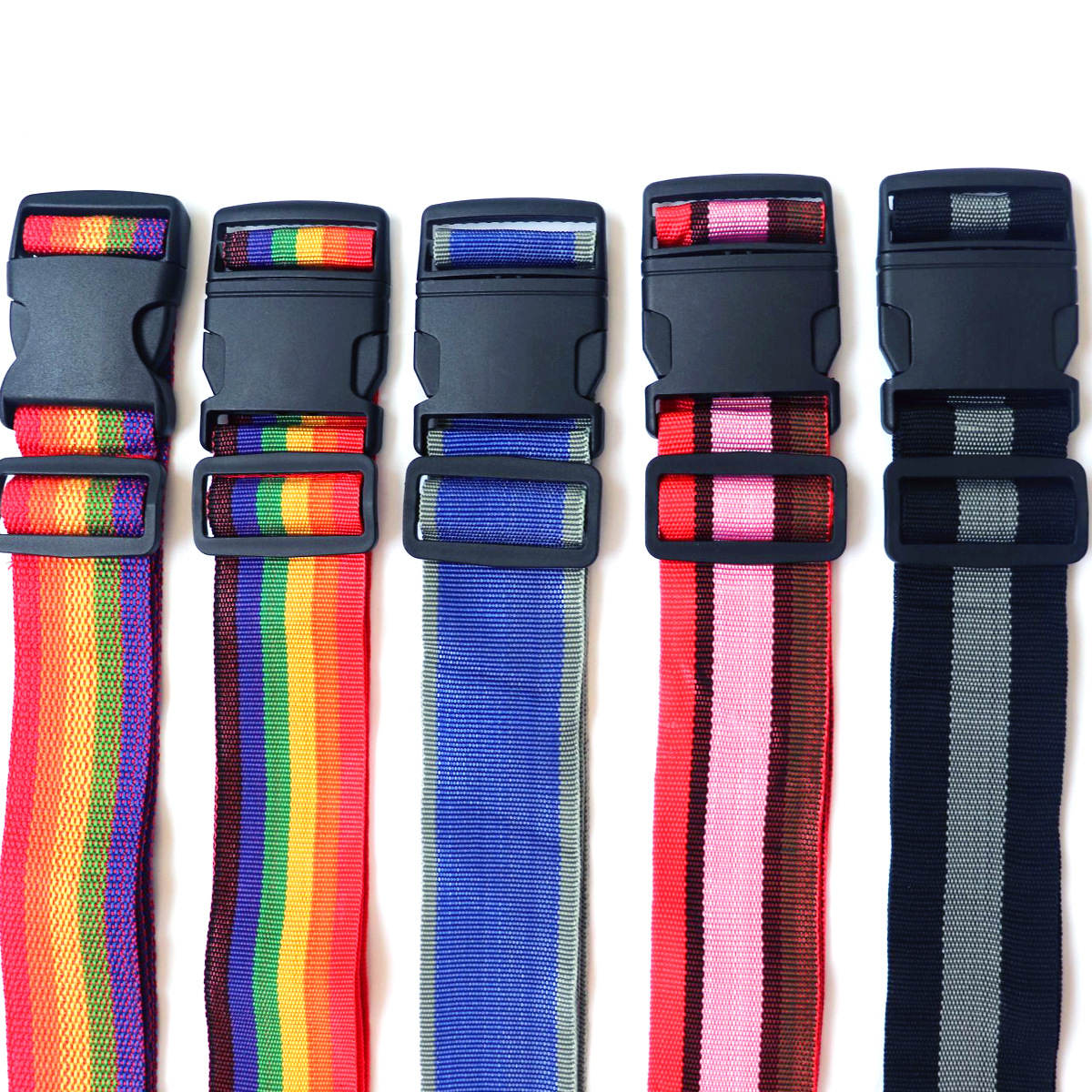 Trunk Strap Cross-border One-word Wrapping Strap No-code Luggage Strap Suitcase Anti-theft Buckle Strap