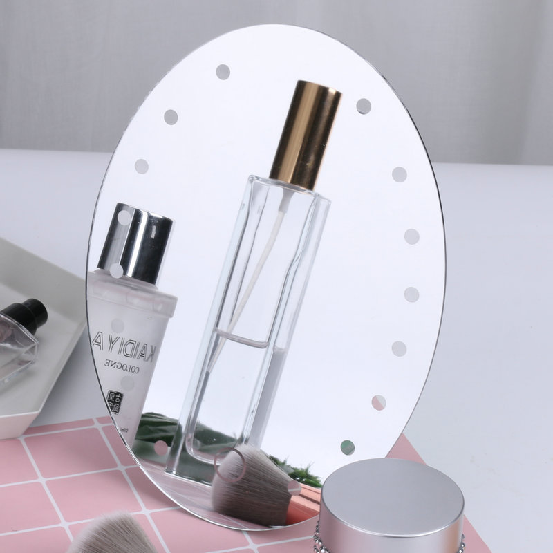 LED зеркало, популярное в интернете, овальное, настольное, для макияжа, оптовая продажа
