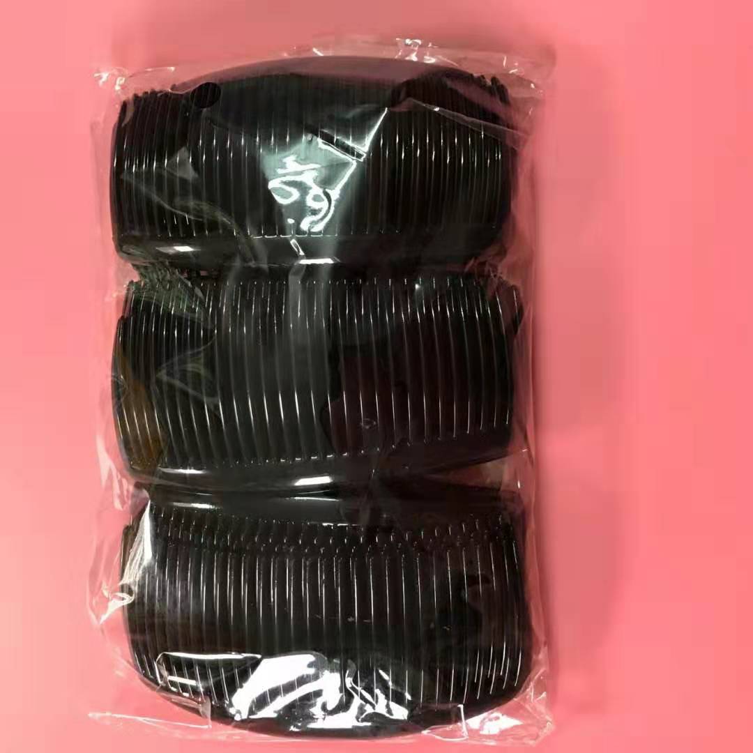 Factory Direct Sales 29-Tooth Black Coffee Plastic Comb Bangs Comb Hair Twister Korean Style Fashionable Hair Comb