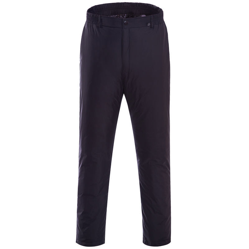 Middle-Aged and Elderly Men's Outer Wear High-Waisted Thickeneded Casual Loose Large Size Winter Warm Men's White Duck down Cotton Pants