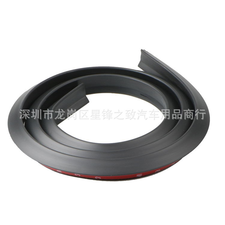 Automobile carbon fiber triangle wheel eyebrow rubber wheel eyebrow decoration protection strip wheel mud anti-scratch anti-scratch rubber strip universal