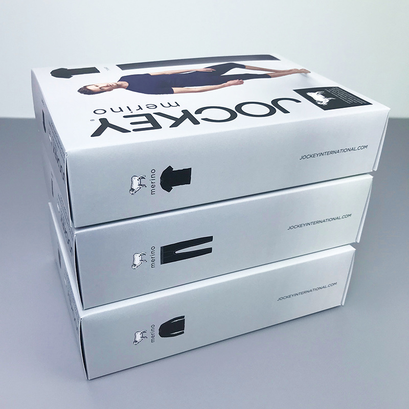 Manufacturer's Custom-Made Autumn Clothing Packaging Box, Men's and Women's Clothing, Thermal Intimates Packaging, Color Box, Custom-Made Breathable