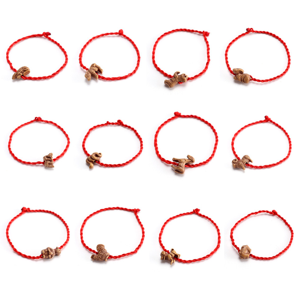 Красная веревка на год рождения, браслет из персикового косточки, онлайн-магазин, маленький подарок, оптовая продажа