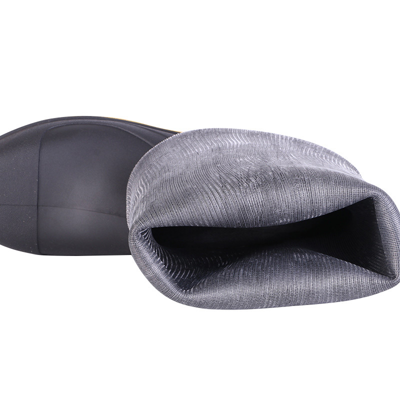 Men's Construction Site Rain Boots High-Top Non-Slip and Wear-Resistant Construction Site Men's Rain Boots Export Frosted Waterproof High-Top Labor Protection Rain Boots