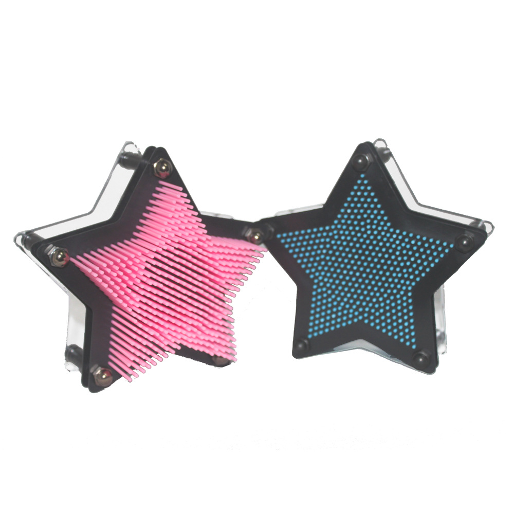 small size plastic square clone hand model European-style changeable needle painting pinart three-dimensional needle carving children's educational toys