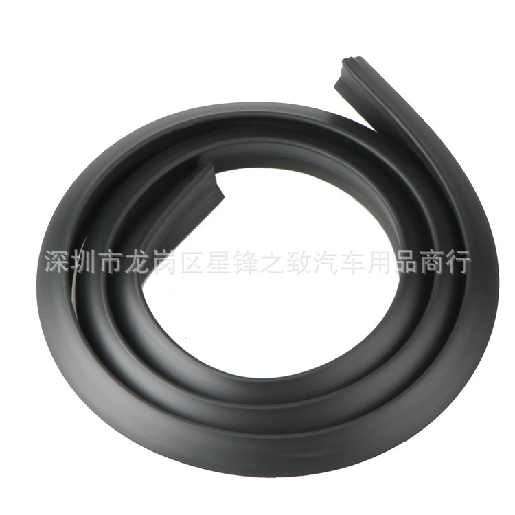 Automobile carbon fiber triangle wheel eyebrow rubber wheel eyebrow decoration protection strip wheel mud anti-scratch anti-scratch rubber strip universal