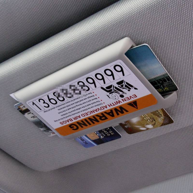 Car Supplies Sun Visor Card Holder Car Card Holder Car Card Inserter Card Slot Multifunctional Card Storage Inside the Car