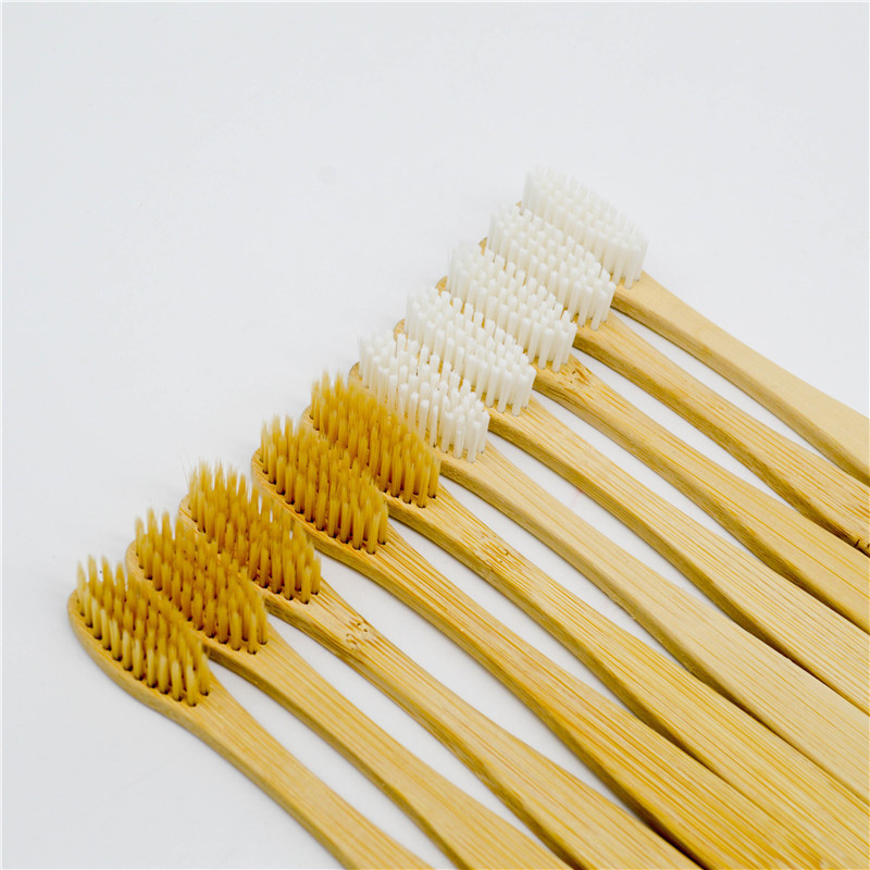 Cross-Border Disposable B&B Hotel Supplies Mildew-Proof Material Bamboo Toothbrush Adult Bamboo Charcoal Soft-Bristled Wash Set Toothbrush