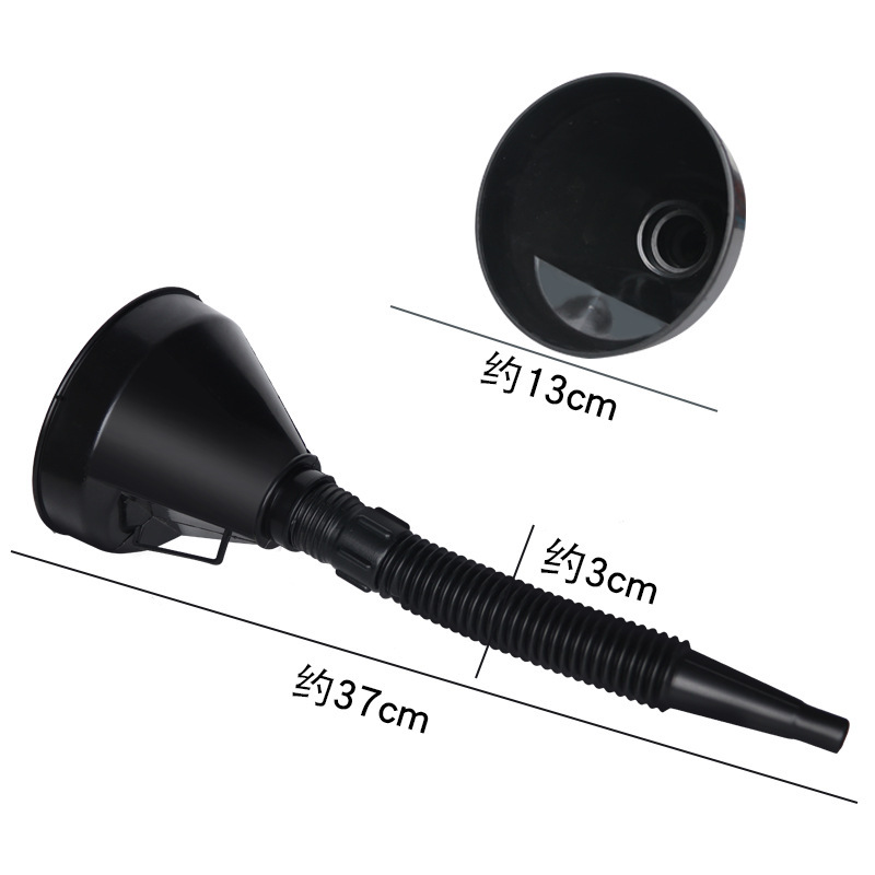 Car motorcycle fuel funnel with strainer self-driving travel emergency tool