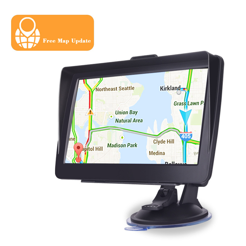 Cross-Border E-Commerce Portable Car Gps Navigation 7inch Hd Car Truck European British North America