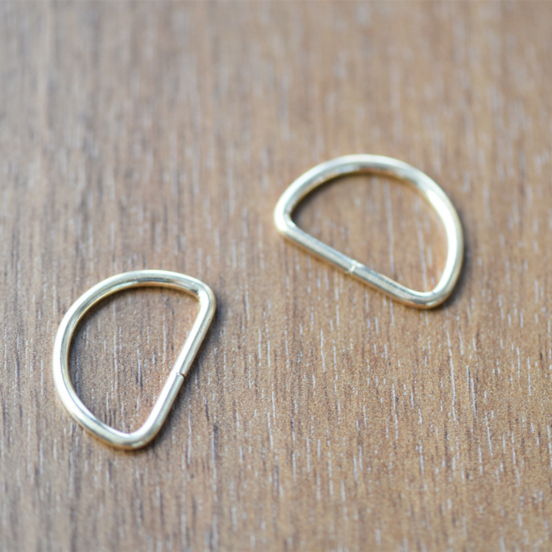 Woven Accessories Chain Bag Hardware Accessories D Buckle Semi-circular Pendant Luggage Fur Clothes Buckle